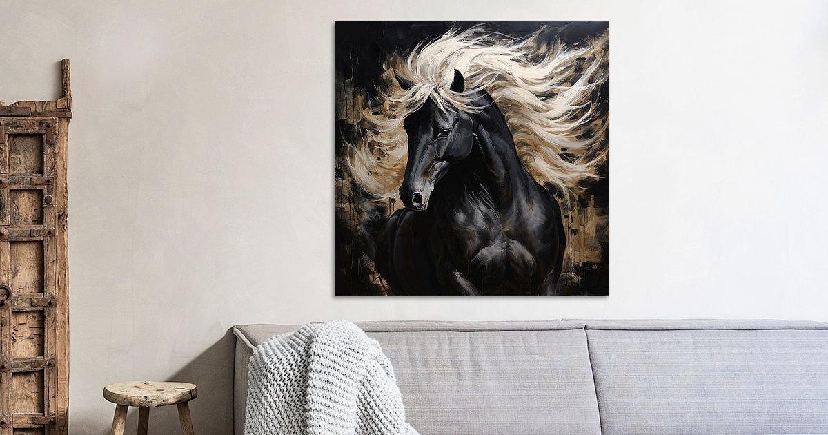 Het mooiste paard van stal van Karina Brouwer op canvas, behang en meer